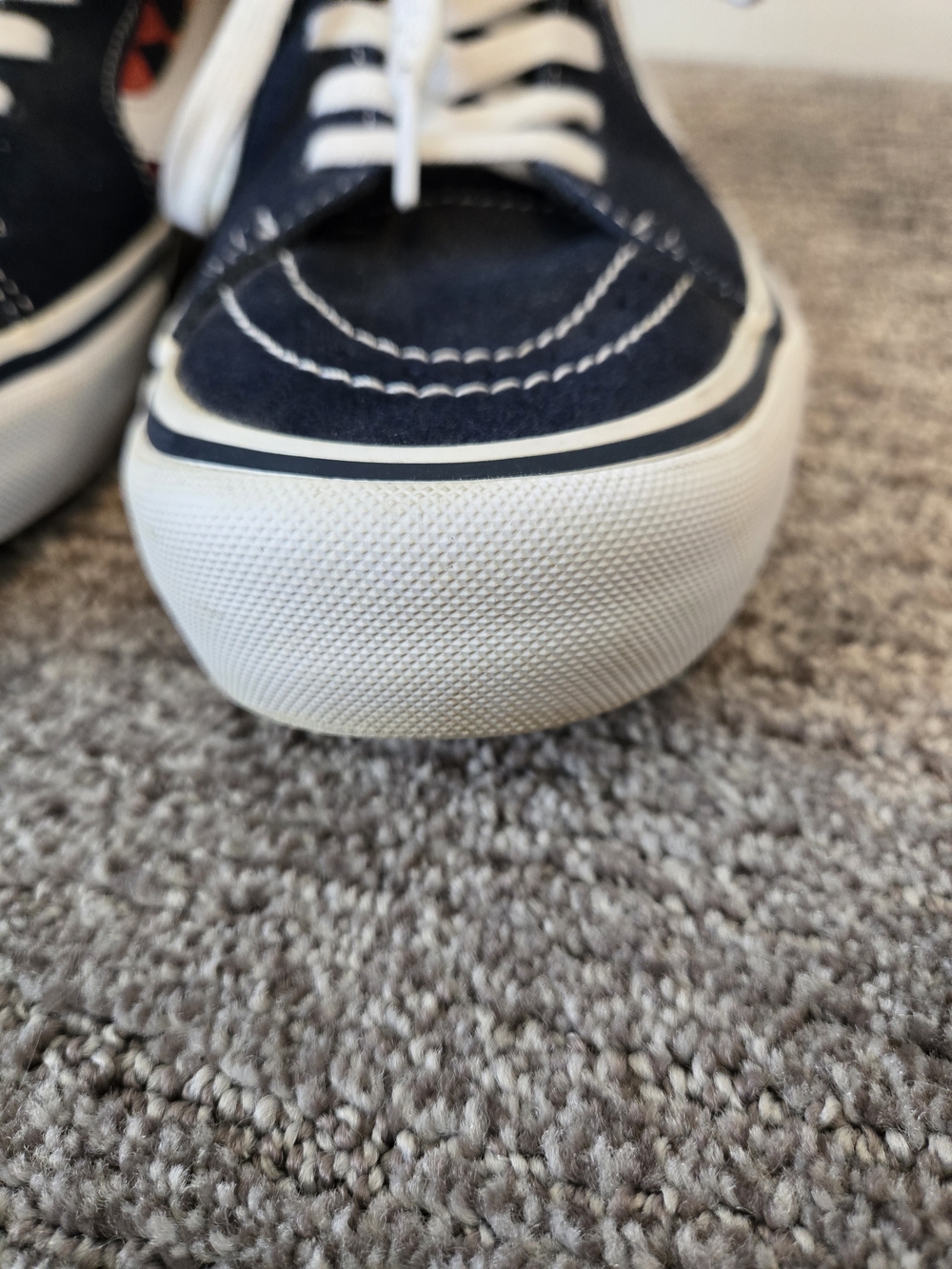VANS Sk8-Hi Pro Blue/Red Check High Top Lace Up Suede Skate Sneakers Y2K - Picture 2 of 12